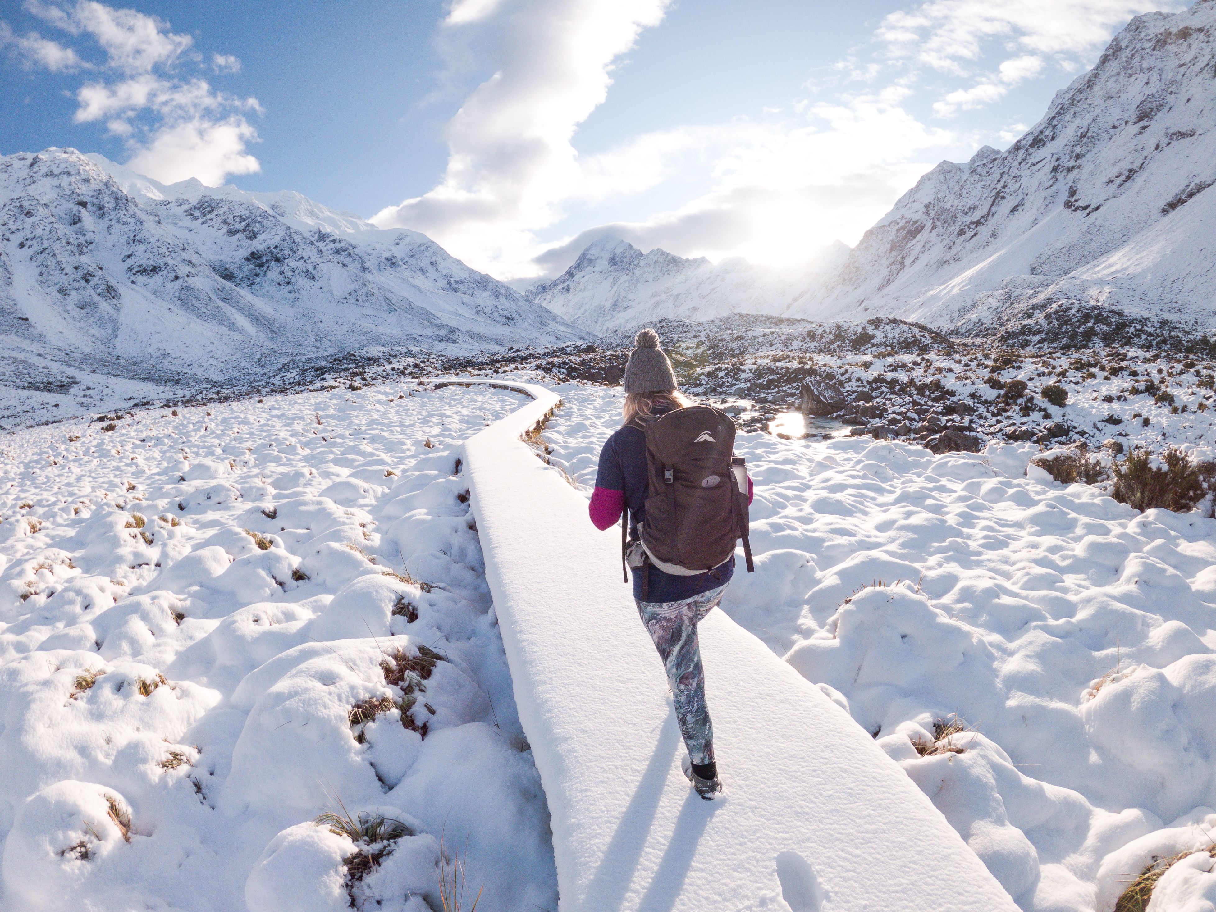Hooker Valley: A winter wonderland. Image credit: Bare Kiwi